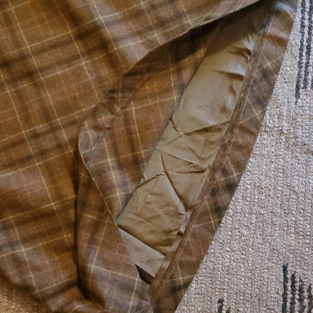 Ann Taylor Brown Plaid A-Line Skirt - Picture 7 of 12